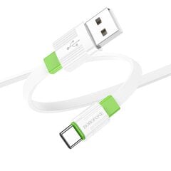 Borofone Cable BX89 Union - USB to Type C - 3A 1 metre white-grey цена и информация | Кабели для телефонов | 220.lv