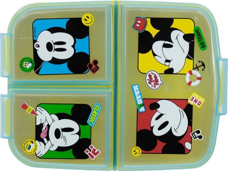 Mickey Mouse Sviestmaižu kastīte 19,5 x 16,5 x 6,7 cm цена и информация | Trauki pārtikas uzglabāšanai | 220.lv