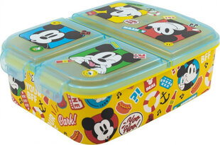 Mickey Mouse Sviestmaižu kastīte 19,5 x 16,5 x 6,7 cm cena un informācija | Trauki pārtikas uzglabāšanai | 220.lv