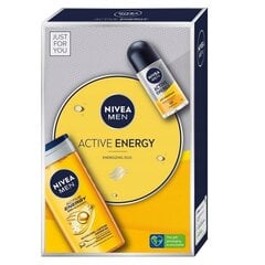 Набор Nivea: Гель для душа Men Active Energy, 250 мл + шариковый антиперспирант, 50 мл. цена и информация | Масла, гели для душа | 220.lv
