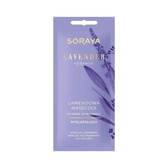 Lavandas izlīdzinoša maska ​​sejai, kaklam un dekoltē zonai Soraya Lavender Essence, 8 ml цена и информация | Маски для лица, патчи для глаз | 220.lv