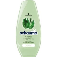 Augu izcelsmes matu kondicionieris Schauma 7 Herbs Freshness Conditioner, 250 ml cena un informācija | Matu kondicionieri, balzāmi | 220.lv