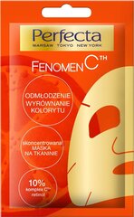 Тканевая маска для лица Perfecta Fenomen CTH Concentrated Sheet Mask, 1 шт. цена и информация | Маски для лица, патчи для глаз | 220.lv