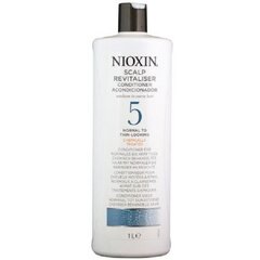 Kondicionieris pret matu izkrišanu normāliem un bieziem matiem Nioxin System 5 Scalp Revitalizer, 1000 ml cena un informācija | Matu kondicionieri, balzāmi | 220.lv