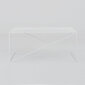 Kafijas galdiņš MEMO METAL 100x60, balts cena un informācija | Konsoles galdiņi | 220.lv