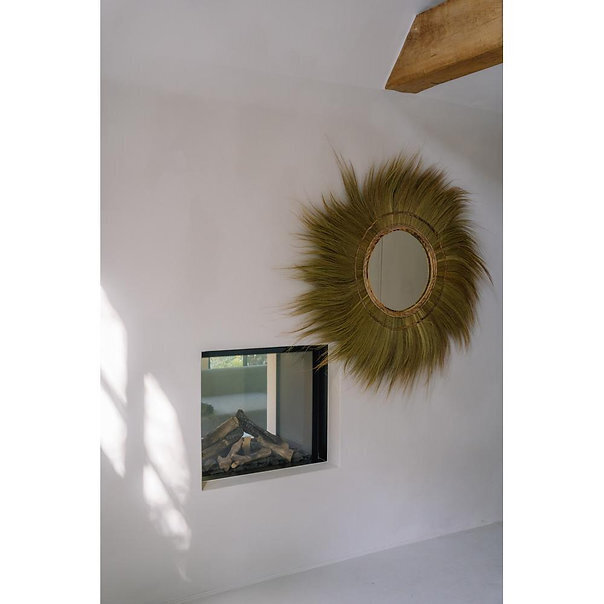 Spogulis Mufasa, dabīgs, 130x130cm цена и информация | Spoguļi | 220.lv