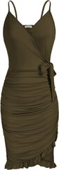 Женское платье Liumilac, тёмно-зелёное цена и информация | Платья | 220.lv