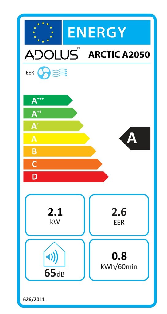 Mobilais gaisa kondicionieris ADOLUS ARTIC A2050 cena un informācija | Gaisa kondicionieri, siltumsūkņi, rekuperatori | 220.lv