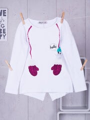 Blūze, balta цена и информация | Рубашки для девочек | 220.lv