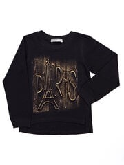 Džemperis, melns cena un informācija | Jakas, džemperi, žaketes, vestes meitenēm | 220.lv