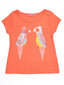 T-krekls, tumši oranžs цена и информация | Krekli, bodiji, blūzes meitenēm | 220.lv