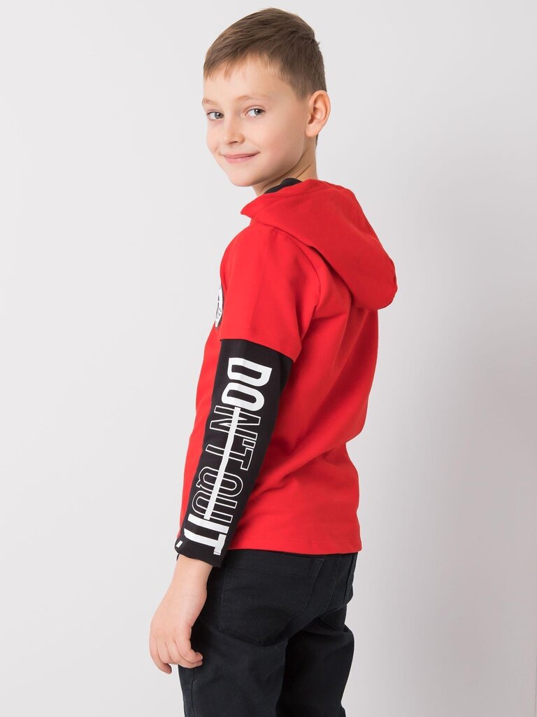 Džemperis, sarkans cena un informācija | Zēnu jakas, džemperi, žaketes, vestes | 220.lv