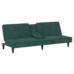 Dīvāns vidaXL, 200x89x70 cm, tumši zaļš cena un informācija | Dīvāni | 220.lv