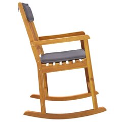 Šūpuļkrēsls ar spilveniem vidaXL, 54x78x103 cm, brūns цена и информация | Кресла в гостиную | 220.lv