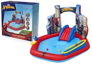 Piepūšamais baseins ar rotaļu laukumu Spider Man 211x206x127cm Bestway cena un informācija | Piepūšamās rotaļlietas un pludmales preces | 220.lv
