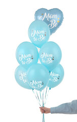 Gaisa baloni 30 cm "Mom to Be", gaiši zilā krāsā, 6 gab cena un informācija | Baloni | 220.lv