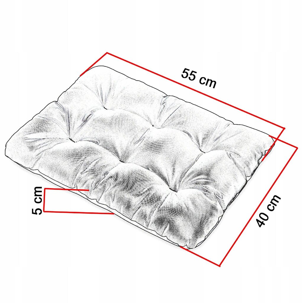 Suņu gulta, spilvens, Superkissen24, 55x40 cm цена и информация | Suņu gultas, spilveni, būdas | 220.lv