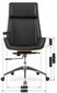 Mebel Elite biroja krēsls, melns cena un informācija | Biroja krēsli | 220.lv