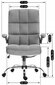 Mebel Elite biroja krēsls, pelēks, Londona cena un informācija | Biroja krēsli | 220.lv