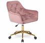 Mebel Elite biroja krēsls, velūrs, rozā cena un informācija | Biroja krēsli | 220.lv