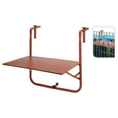 ProGarden balkona galdiņš, matēts, sarkanbrūns цена и информация | Dārza galdi | 220.lv