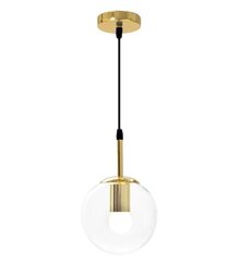 Stikla lodveida piekaramā lampa APP686-1CP zelta krāsā cena un informācija | Piekaramās lampas | 220.lv