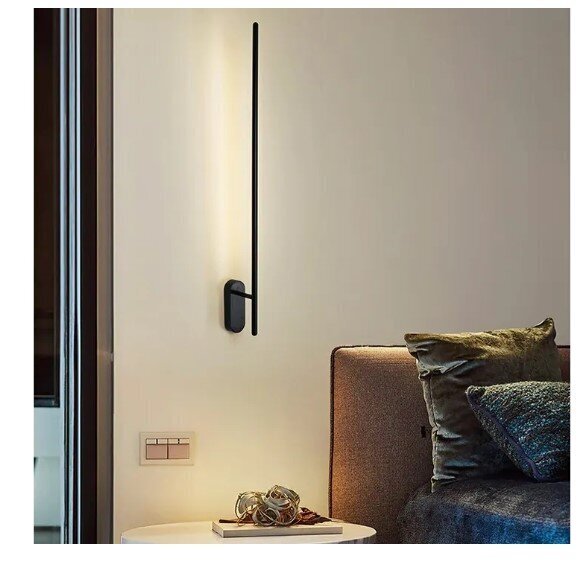 Viesistabas sienas lampa LED neitrāla 12W 92CM APP584-1W cena un informācija | Sienas lampas | 220.lv