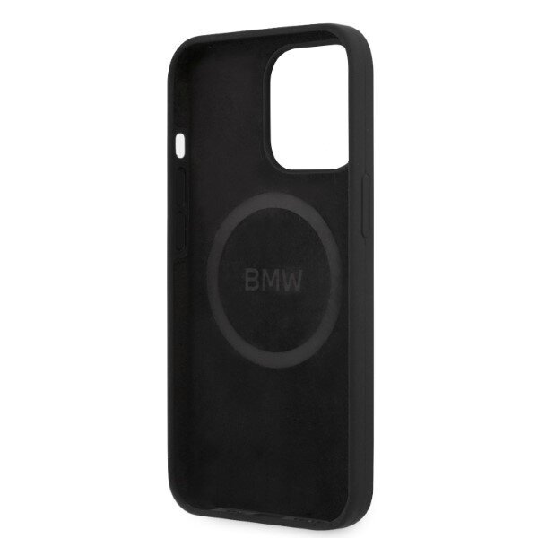 Etui BMW BMHMP13LSLBLBK iPhone 13 Pro | 13 6,1" czarny|black hardcase Silicone Signature Logo Magsafe cena un informācija | Telefonu vāciņi, maciņi | 220.lv