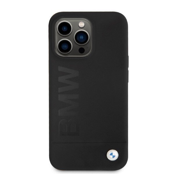 Etui BMW BMHMP13LSLBLBK iPhone 13 Pro | 13 6,1" czarny|black hardcase Silicone Signature Logo Magsafe cena un informācija | Telefonu vāciņi, maciņi | 220.lv