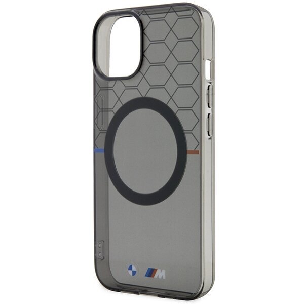 Etui BMW BMHMP14MHGPK iPhone 14 Plus 6.7" szary|grey Pattern MagSafe cena un informācija | Telefonu vāciņi, maciņi | 220.lv