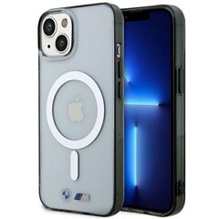 Etui BMW BMHMP14SHCRS iPhone 14 6.1" transparent hardcase Silver Ring MagSafe cena un informācija | Telefonu vāciņi, maciņi | 220.lv