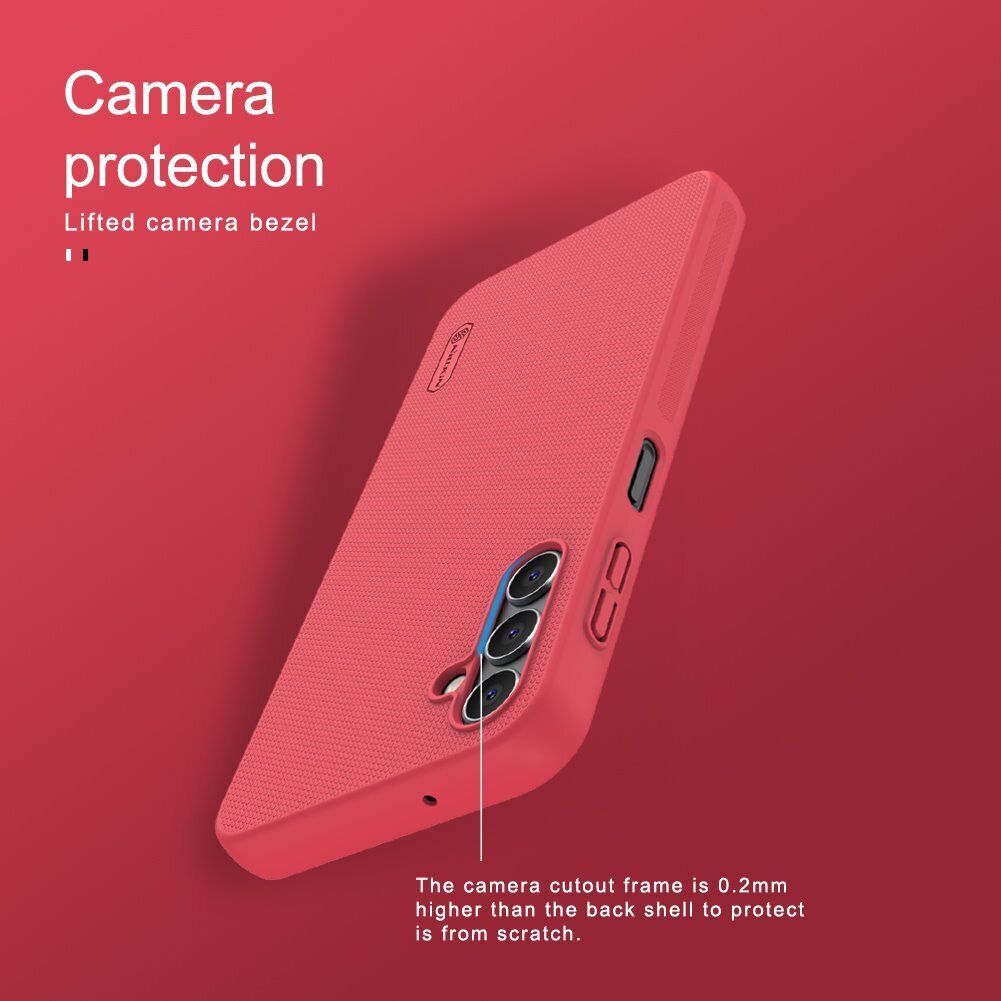 Nillkin Super Frosted Back Cover for Samsung Galaxy A14 4G Bright Red cena un informācija | Telefonu vāciņi, maciņi | 220.lv