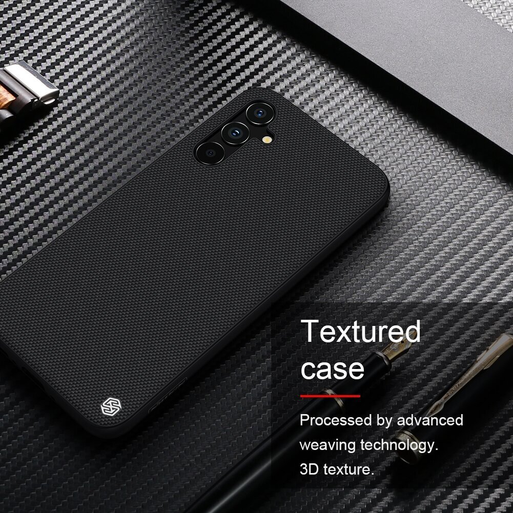 Nillkin Textured Hard Case for Samsung Galaxy A34 5G Black цена | 220.lv