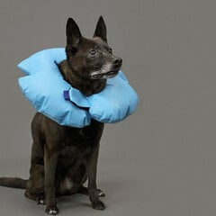 Atjaunojoša kaklasiksna suņiem KVP Air-O, zila, piepūšama (38-50 cm) cena un informācija | Apģērbi suņiem | 220.lv