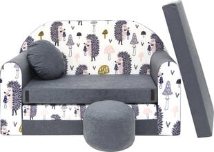 Izvelkamais bērnu dīvāns/gulta Welox AX1, pelēks цена и информация | Детские диваны, кресла | 220.lv