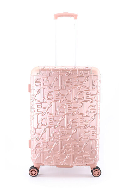 Vidēja izmēra koferis Elle Alors M rozā cena un informācija | Koferi, ceļojumu somas | 220.lv