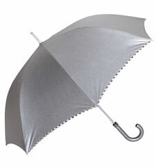 Автоматический зонт, серебристый металлик цена и информация | Женские зонты | 220.lv