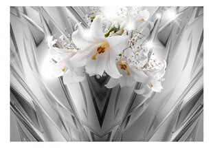 Fototapetes ar instrumentu un tapešu līmi - Tērauda lilijas, 350x256 cm cena un informācija | Fototapetes | 220.lv