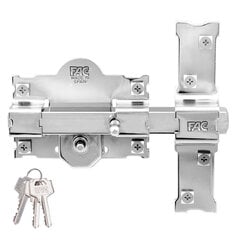 Drošības slēdzene Fac 101-r/105 niķelis Tērauds 50 mm 105 mm cena un informācija | Durvju slēdzenes | 220.lv