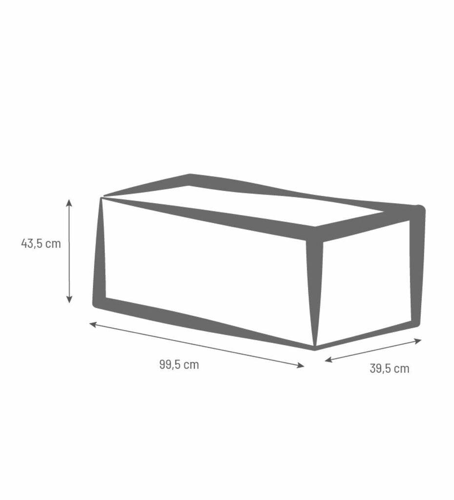 Balkona puķu kaste EDA Graphit Up, 99,5 x 39 x 43 cm, melns cena un informācija | Puķu podi | 220.lv