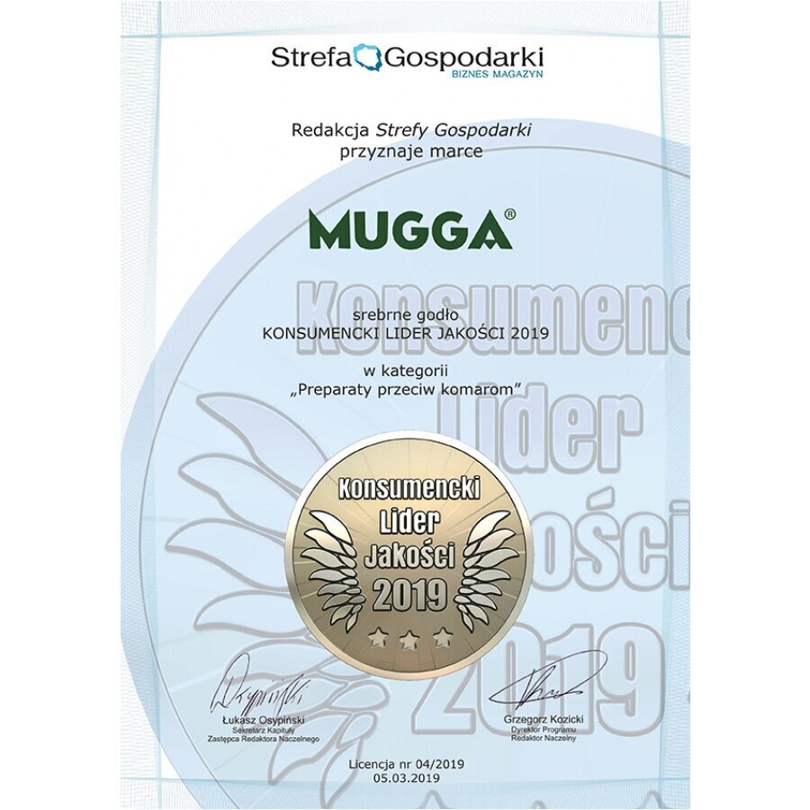 Elektrofumiganta uzpilde Mugga 45 Night, 35ml цена и информация | Līdzekļi pret odiem un ērcēm | 220.lv
