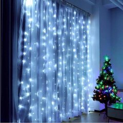 Led vītnes aizkars 3x1,95m 240 LED cena un informācija | Ziemassvētku lampiņas, LED virtenes | 220.lv