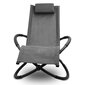 Dārza krēsls, 174x78x89 cm, melns cena un informācija | Dārza krēsli | 220.lv