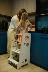 Virtuves tornis Lila Baby BKM, 40x46x85 cm, balts cena un informācija | Bērnu krēsliņi un bērnu galdiņi | 220.lv