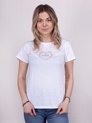 Sieviešu T-krekls YoClub PK-080 (Balta) cena un informācija | T-krekli sievietēm | 220.lv