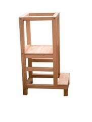 Virtuves tornis Montessori 121, brūns cena un informācija | Bērnu krēsliņi un bērnu galdiņi | 220.lv