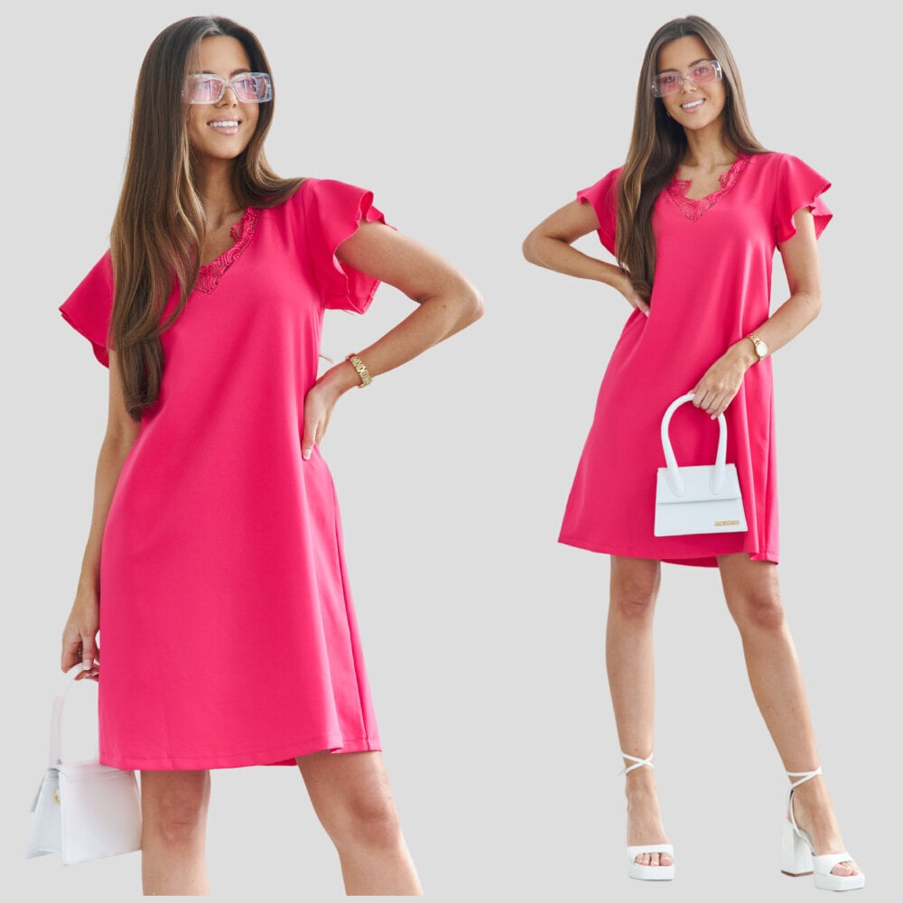 Sieviešu kleita Arona, rozā cena un informācija | Kleitas | 220.lv