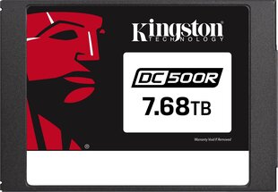 SSD Kingston DC500R 7,68 TB SATA 2,5 collu SEDC500R/7680G (DWPD 0,5) cena un informācija | Iekšējie cietie diski (HDD, SSD, Hybrid) | 220.lv