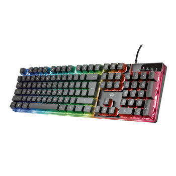 Trust GXT835 Azor Qwerty LED RGB cena un informācija | Klaviatūras | 220.lv