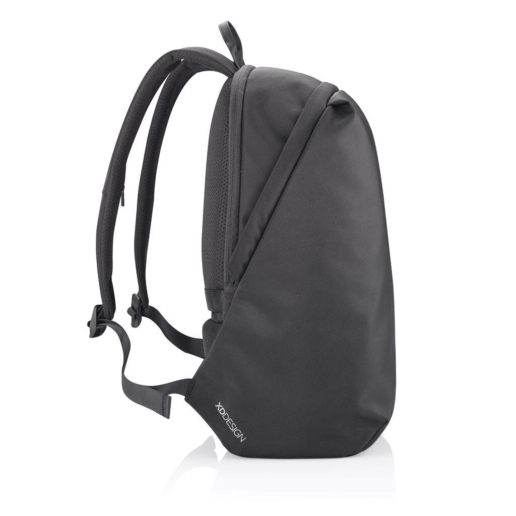 Portatīvo datoru mugursoma 15,6" Bobby Soft Art, 16L, melna cena un informācija | Sporta somas un mugursomas | 220.lv